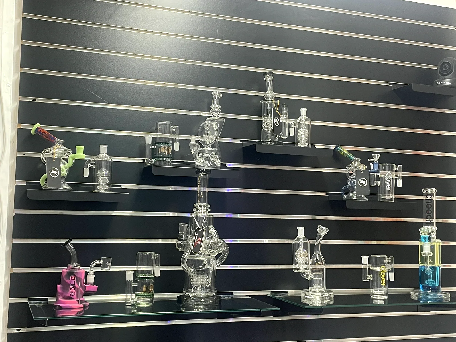 Handcrafted glass wall