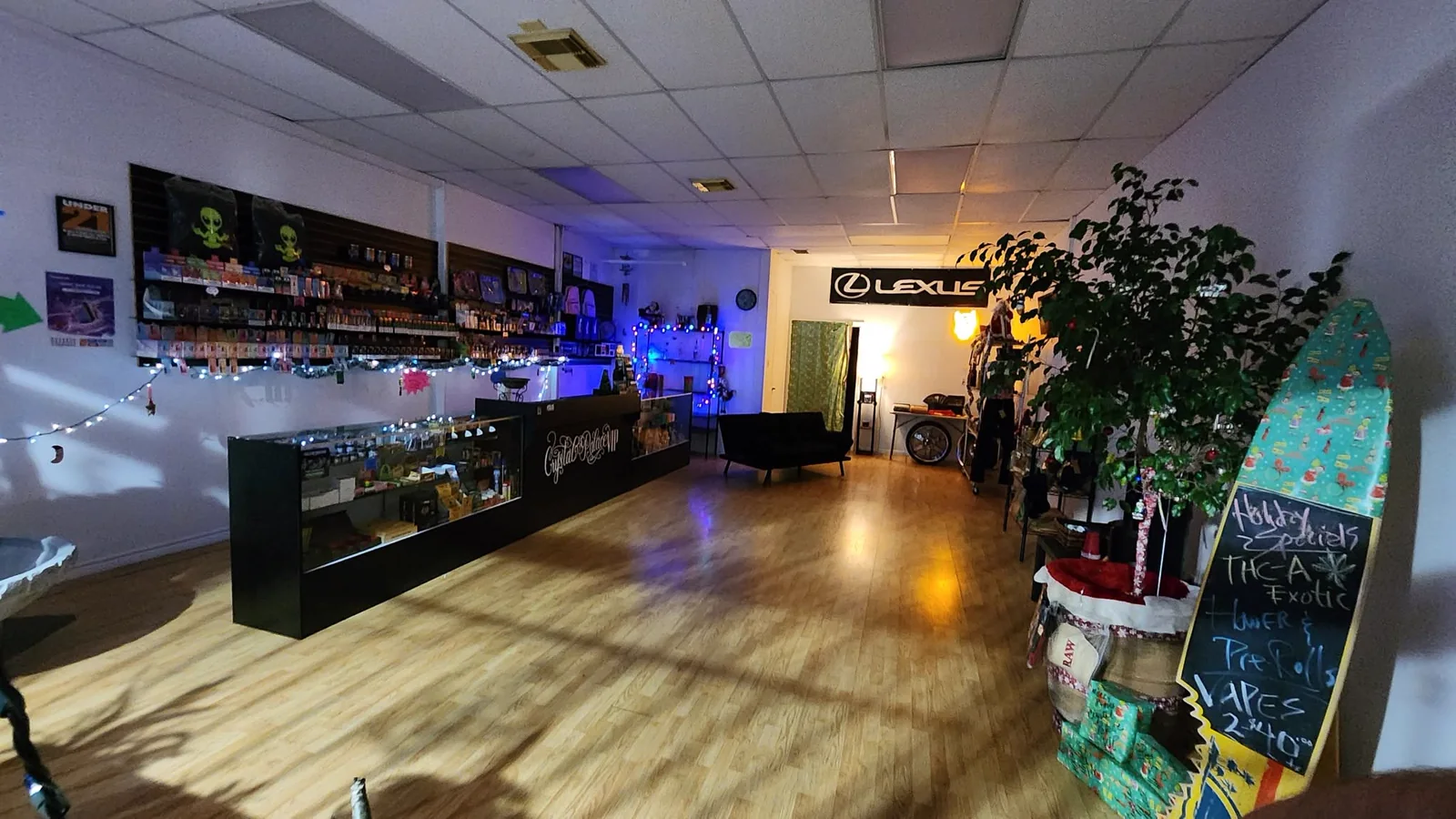 Inside the shop