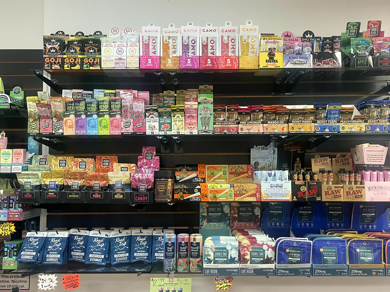 Stocked top to bottom
